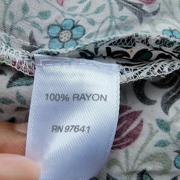 J. Jill ditzy floral print button front  print blouse women's size XS - Picture 5 of 5